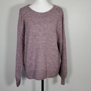 Max Studio Cozy Ribbed Puff Sleeve Sweater.